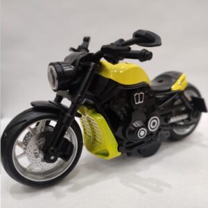 Moto metal miniatura amarela
