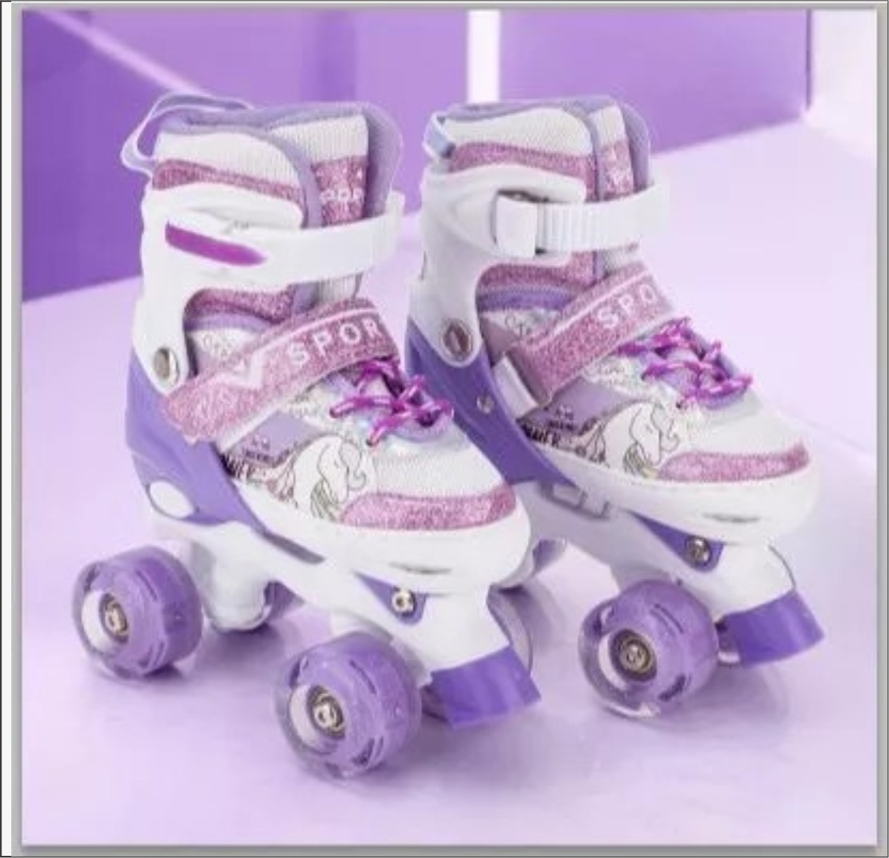 Patins Unicórnio com LED - Imagem 2