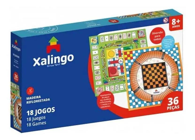 JOGO DE TABULEIRO 18 JOGOS