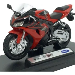 Miniatura Suzuki Hayabusa GSX 1300R escala 1:18 com detalhes realistas